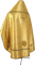 Русское архиерейское облачение - парча П "Путивль" (жёлтое-золото) вид сзади, обиходные кресты