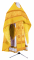 Русское архиерейское облачение - парча П "Коринф" (жёлтое-золото) с бархатными вставками, обиходная отделка