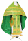 Русское архиерейское облачение - парча П "Каменный цветок" (зелёное-золото), обыденная отделка