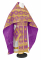 Русское архиерейское облачение - парча П "Воскресение" (фиолетовое-золото), обиходная отделка