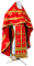 Русское архиерейское облачение - парча П "Старо-византийская" (красное-золото), обиходные кресты