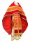 Русское архиерейское облачение - парча П "Полтавский крест" (красное-золото), соборная отделка