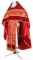 Русское архиерейское облачение - парча П "Ярополк" (красное-золото) с бархатными вставками, обиходная отделка