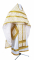 Русское архиерейское облачение - парча П "Венец" (белое-золото), обыденная отделка