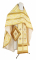 Русское архиерейское облачение - парча П "Новая корона" (белое-золото), обиходная отделка