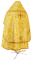 Русское архиерейское облачение - парча ПГ1 "Феврония" (жёлтое-золото) вид сзади, обиходные кресты