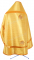 Русское архиерейское облачение - парча ПГ1 "Симбирск" (жёлтое-золото) вид сзади, обиходная отделка