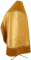 Русское архиерейское облачение - парча ПГ1 "Русь" (жёлтое-золото) вид сзади, обиходные кресты