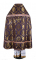 Русское архиерейское облачение - парча ПГ1 "Новая корона" (фиолетовое-золото) (вид сзади), обиходная отделка