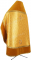 Русское архиерейское облачение - парча ПГ2 "Русь" (жёлтое-золото) с бархатными вставками (вид сзади), обиходные кресты