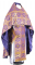 Русское архиерейское облачение - парча ПГ2 "Полтавский крест" (фиолетовое-золото), обиходная отделка