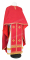 Русское архиерейское облачение - парча ПГ2 "Малый крест" (красное-золото) с бархатными вставками, обиходная отделка