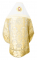 Русское архиерейское облачение - парча ПГ2 "Леонил" (красное-золото) с бархатными вставками (вид сзади), обиходная отделка