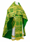 Русское архиерейское облачение - парча ПГ4 "Елеонский букет" (зелёное-золото), соборная отделка