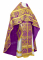Русское архиерейское облачение - парча ПГ4 "Елеонский букет" (фиолетовое-золото), соборная отделка