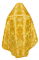 Русское архиерейское облачение - парча ПГ6 (жёлтое-золото) вариант 3 вид сзади, соборная отделка