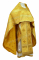Русское архиерейское облачение - шёлк Ш3 "Новая корона" (жёлтое-золото), обиходная отделка