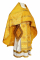 Русское архиерейское облачение - шёлк Ш3 "Соловки" (жёлтое-золото), обыденная отделка