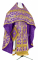 Русское архиерейское облачение - шёлк Ш3 "Корона" (фиолетовое-золото), обиходная отделка