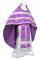 Русское архиерейское облачение - шёлк Ш3 "Алания" (фиолетовое-серебро), обыденная отделка