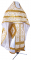 Русское архиерейское облачение - шёлк Ш3 "Корона" (белое-золото), обиходные кресты