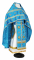 Русское архиерейское облачение - шёлк Ш4 "Полиставрион" (синее-золото), обиходная отделка