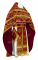Русское архиерейское облачение - шёлк Ш4 "Слуцк" (бордо-золото), обиходная отделка