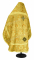 Русское архиерейское облачение - шёлк Ш4 "Феврония" (чёрное-золото) вид сзади, обиходная отделка