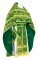 Русское архиерейское облачение - шёлк Ш4 "Слуцк" (зелёное-золото), обиходная отделка