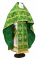 Русское архиерейское облачение - шёлк Ш4 "Псков" (зелёное-золото), соборная отделка