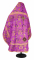 Русское архиерейское облачение - шёлк Ш4 "Феврония" (фиолетовое-золото) вид сзади, обиходная отделка