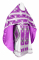 Русское архиерейское облачение - шёлк Ш4 "Подольск" (фиолетовое-серебро), обыденная отделка