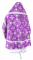 Русское архиерейское облачение - шёлк Ш4 "Псков" (фиолетовое-серебро) вид сзади, обыденная отделка