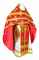 Русское архиерейское облачение - шёлк Ш4 "Подольск" (красное-золото), обыденная отделка