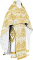 Русское архиерейское облачение - шёлк Ш4 "Павловский букет" (белое-золото), обиходная отделка
