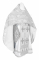 Русское архиерейское облачение - шёлк Ш4 "Павловский букет" (белое-серебро), обиходная отделка