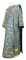 Дьяконское облачение - парча П "Растительный крест" (синее-золото), обиходная отделка
