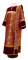 Дьяконское облачение - парча П "Коринф" (бордо-золото) с бархатными вставками,, обиходная отделка
