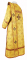 Дьяконское облачение - парча П "Иерусалимский крест" (жёлтое-золото) вид сзади, обиходная отделка