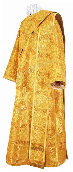 Диаконское облачение из парчи П (жёлтый/золото)
