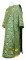Дьяконское облачение - парча П "Растительный крест" (зелёное-золото), обиходная отделка