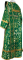 Дьяконское облачение - парча П "Феврония" (зелёное-золото) вид сзади, обиходные кресты