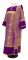 Дьяконское облачение - парча П "Коринф" (фиолетовое-золото) с бархатными вставками,, обиходная отделка
