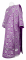 Дьяконское облачение - парча П "Растительный крест" (фиолетовое-серебро), обиходная отделка