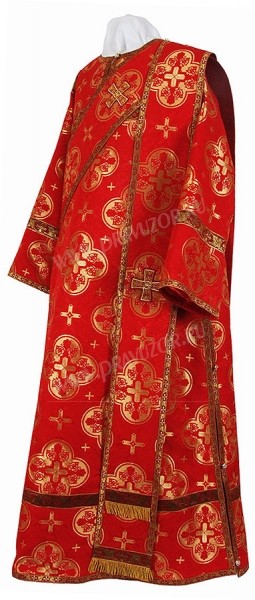 Диаконское облачение из парчи П (красный/золото)