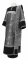 Дьяконское облачение - парча П "Коринф" (чёрное-серебро) с бархатными вставками,, обиходная отделка