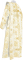 Дьяконское облачение - парча П "Донецк" (белое-золото) вид сзади, обиходная отделка