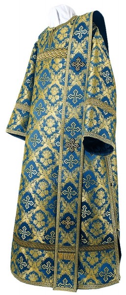 Диаконское облачение из парчи ПГ1 (синий/золото)