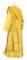Дьяконское облачение - парча ПГ1 "Русь" (жёлтое-золото) вид сзади, греческий орарь, обиходная отделка