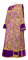 Дьяконское облачение - парча ПГ1 "Букет" (фиолетовое-золото) с бархатными вставками, обиходная отделка